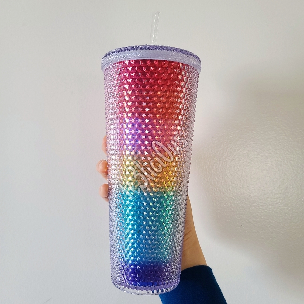 🏳️‍🌈 STARBUCKS PRIDE RAINBOW STUDDED TUMBLER - Picture 4 of 8